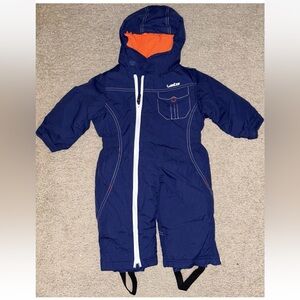 NWOT Wed’ze Snowsuit Blue Hooded Size 9-12 Months Baby Boy
